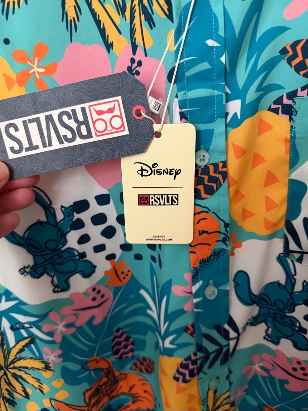 RSVLTS Disney Lilo & Stitch Tourist Style Men's 2XL Short Sleeve Button-Up NWT - Picture 3 of 5